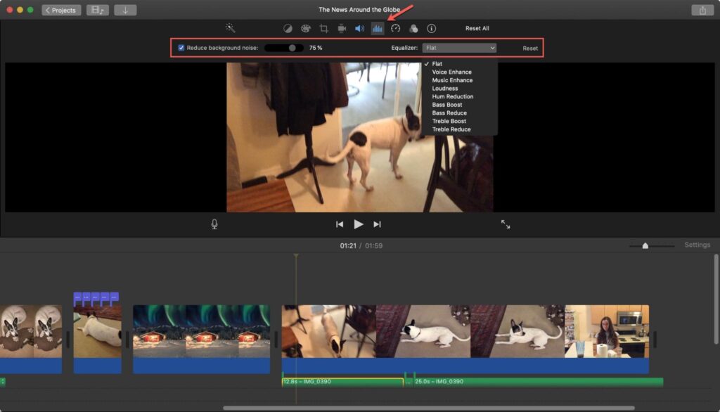 iMovie screenshot